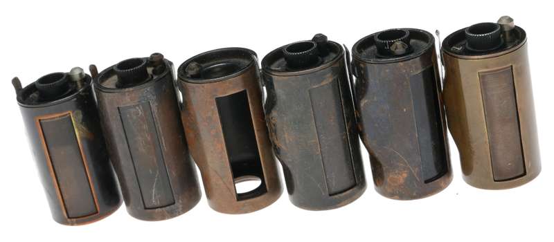 Leitz Brass 35mm film spool Set 6x fits rangefinder film cameras 5