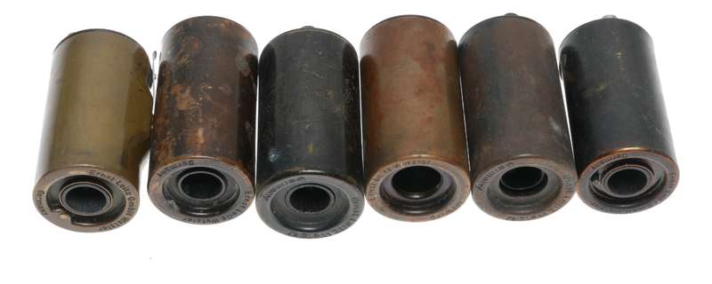 Leitz Brass 35mm film spool Set 6x fits rangefinder film cameras 5