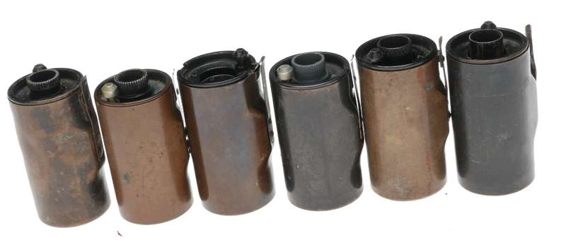 Leitz Brass 35mm film spool Set 6x fits rangefinder film cameras 7