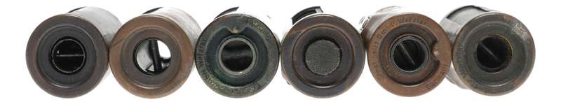 Leitz Brass 35mm film spool Set 6x fits rangefinder film cameras 7