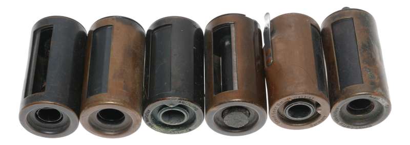 Leitz Brass 35mm film spool Set 6x fits rangefinder film cameras 7