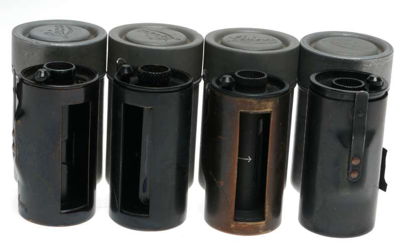 Leitz Brass 35mm film spool Set 4x fits rangefinder film cameras 9