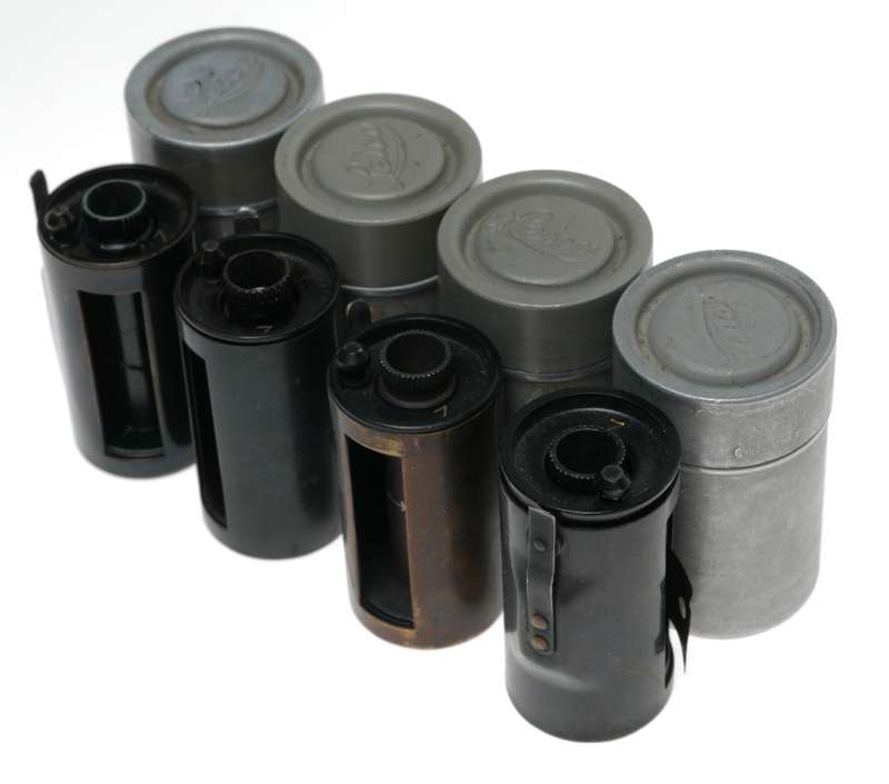 Leitz Brass 35mm film spool Set 4x fits rangefinder film cameras 9