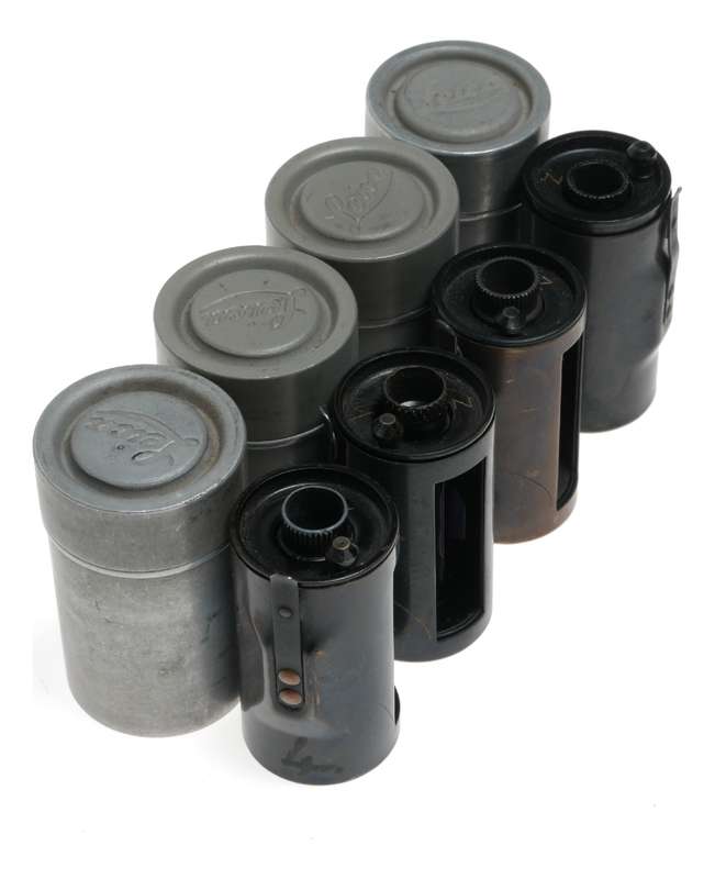 Leitz Brass 35mm film spool Set 4x fits rangefinder film cameras 9