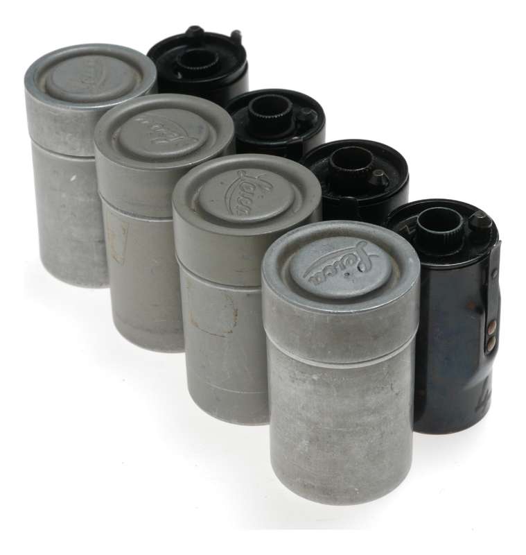Leitz Brass 35mm film spool Set 4x fits rangefinder film cameras 9