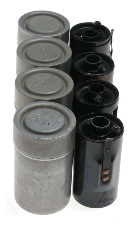 Leitz Brass 35mm film spool Set 4x fits rangefinder film cameras 9
