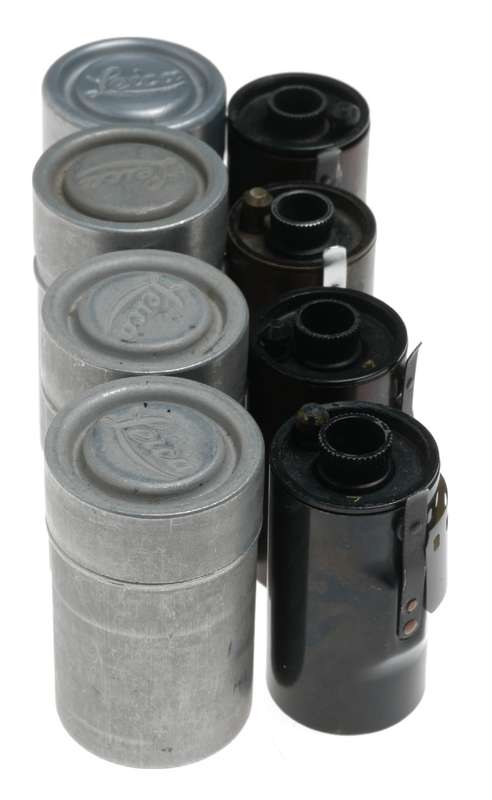 Leitz Brass 35mm film spool Set 4x fits rangefinder film cameras 11
