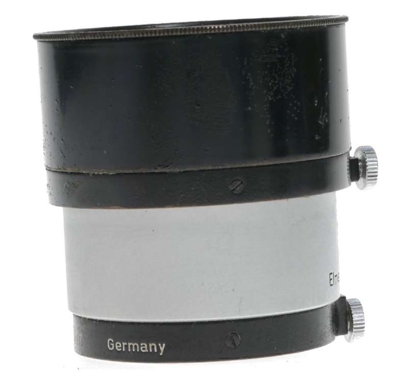 Leica Black chrome used FIKUS lens hood shade 3.5 and 13.5cm Leitz