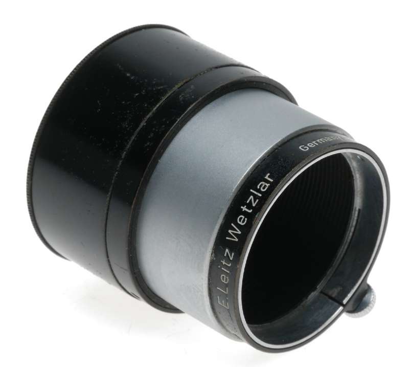 Leica Black chrome used FIKUS lens hood shade 3.5 and 13.5cm Leitz