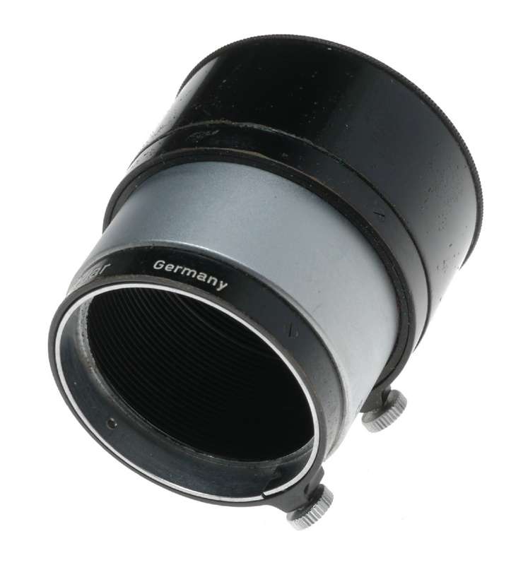 Leica Black chrome used FIKUS lens hood shade 3.5 and 13.5cm Leitz