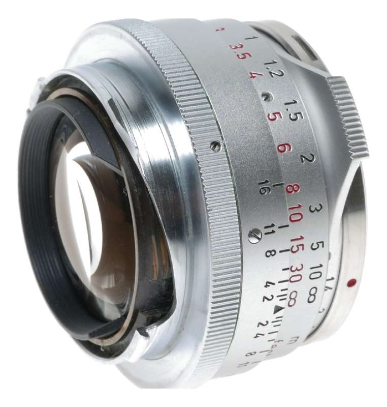 Leitz Summilux 1:1.4/35 mm Steel Rim Rare lens M2 camera cased set
