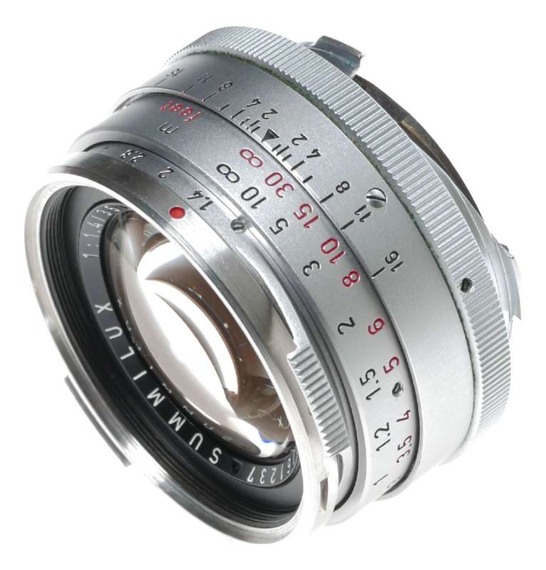 Leitz Summilux 1:1.4/35 mm Steel Rim Rare lens M2 camera cased set