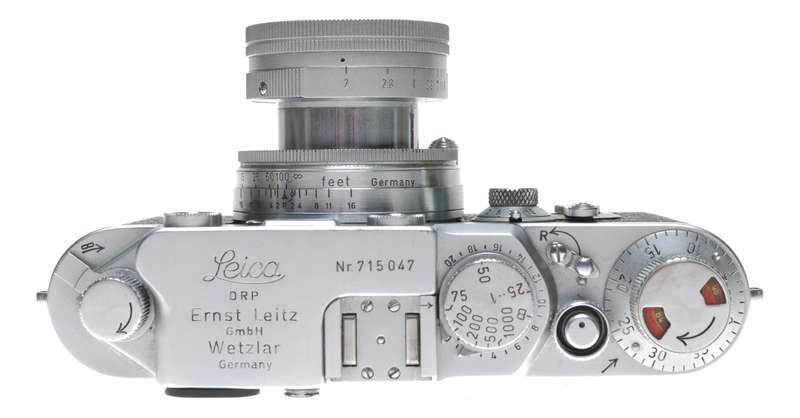 IIIF self timer Leica Camera Red dial Summicron 2/50 mm lens case manual