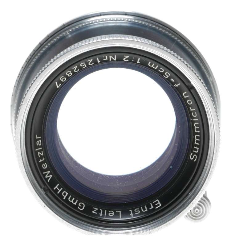 IIIF self timer Leica Camera Red dial Summicron 2/50 mm lens case manual