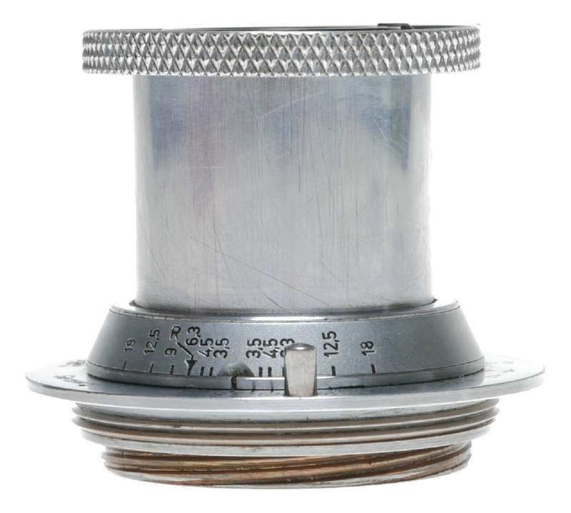 Chrome Leitz Elmar f=5cm 1:3.5 SM leica camera lens with caps