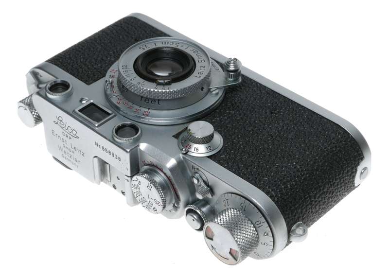 Leica RD IIIf 3F film camera red scale Elmar 3.5/50mm lens CLEAN