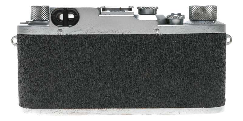 Shark Skin Leica IIIc vintage film camera Elmar 2.8/50mm lens case cap