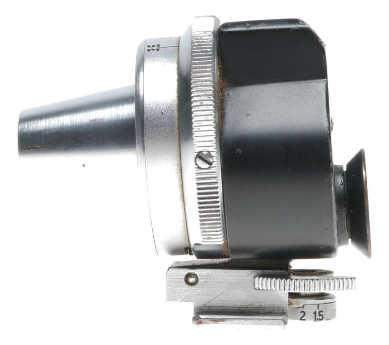 Leica universal hot shoe mount view finder torpedo type used