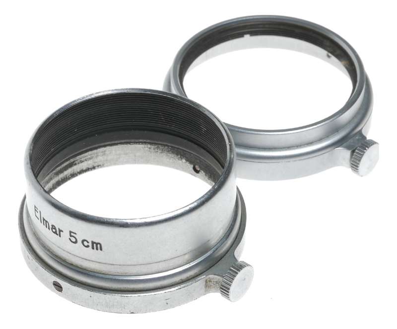 FISON Leitz lens hood shade 50 90mm lens with UV filter clean