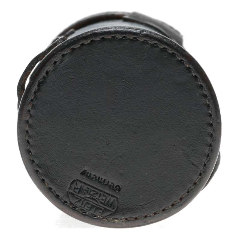 Tall Brown leather Leitz Wetzlar original camera lens container