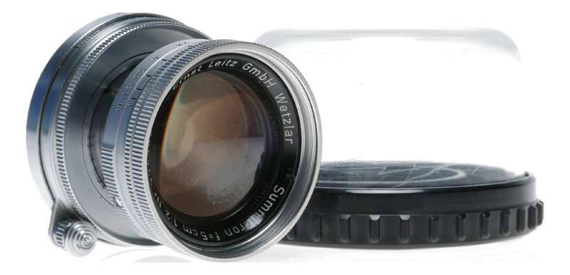 Leica Summicron 2/50mm Radio Active gold Coating rare M39 LTM lens