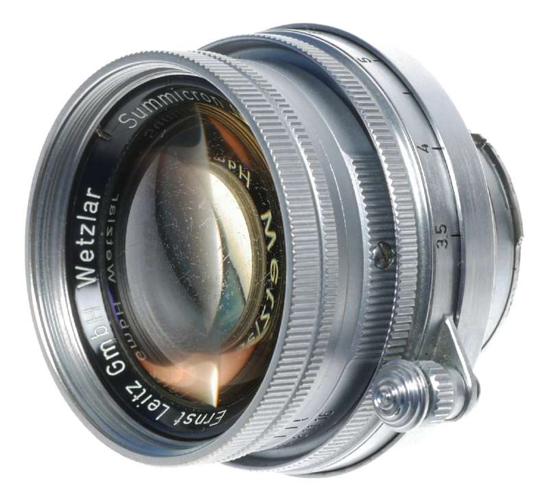 Leica Summicron 2/50mm Radio Active gold Coating rare M39 LTM lens