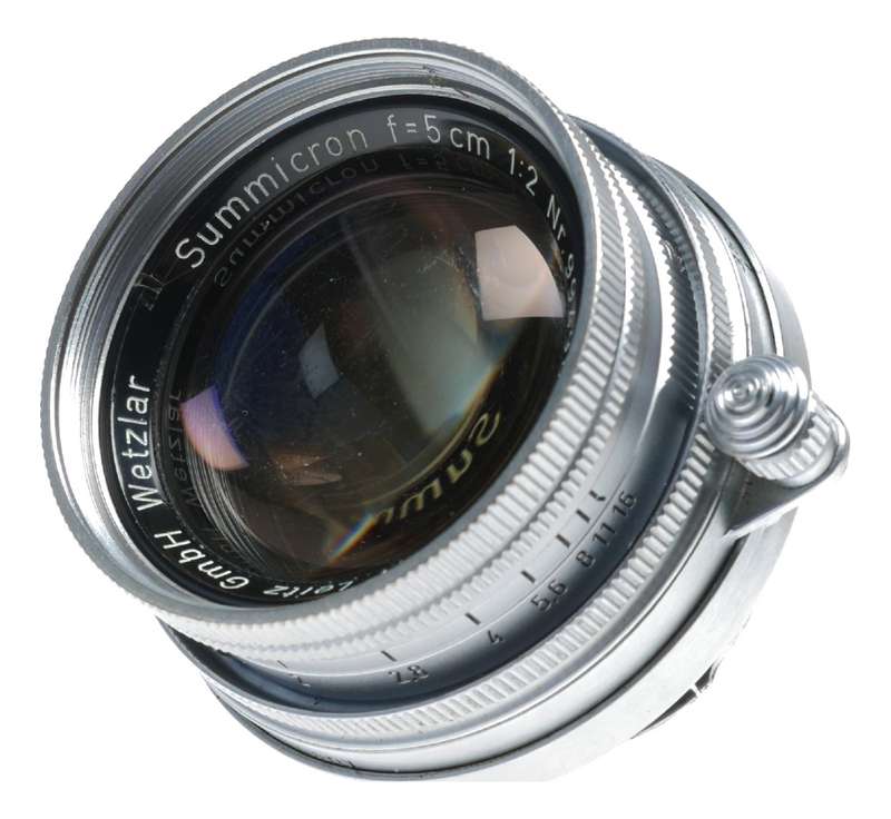 Leica Summicron 2/50mm Radio Active gold Coating rare M39 LTM lens
