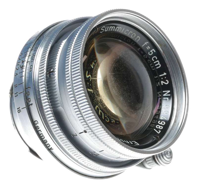 Leica Summicron 2/50mm Radio Active gold Coating rare M39 LTM lens