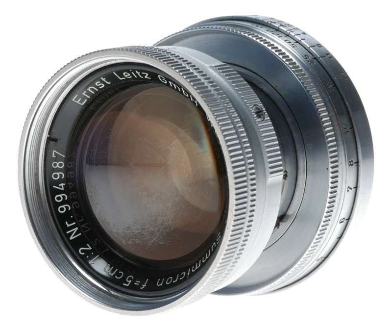Leica Summicron 2/50mm Radio Active gold Coating rare M39 LTM lens