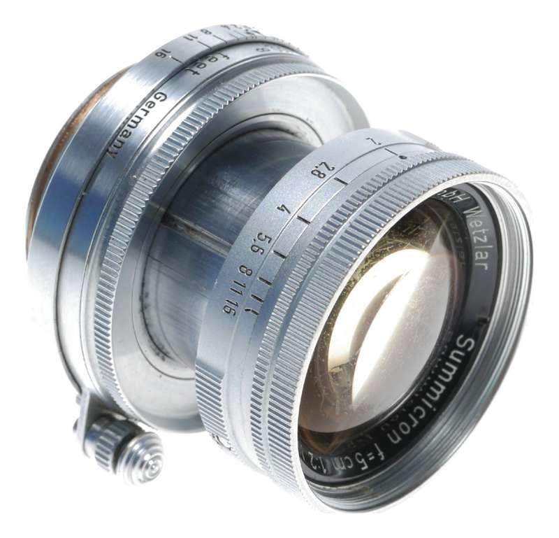 Leica Summicron 2/50mm Radio Active gold Coating rare M39 LTM lens
