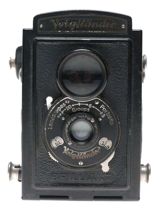 Voigtlander Brillant Metal TLR 120 Film Camera Voigtar 1:6.3 F=7.5cm