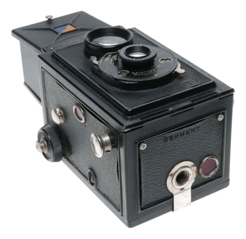 Voigtlander Brillant Metal TLR 120 Film Camera Voigtar 1:6.3 F=7.5cm