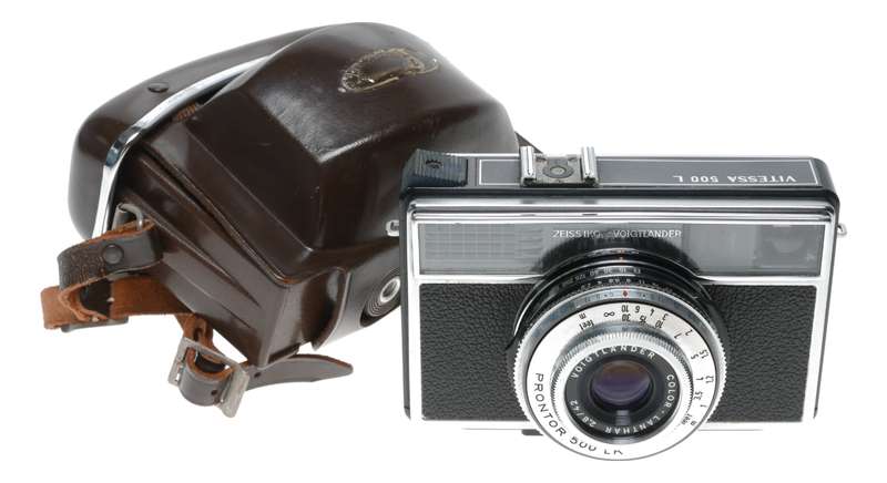 Zeiss Ikon Voigtlander Vitessa 500L Film Camera Color-Lanthar 1:2.8/42