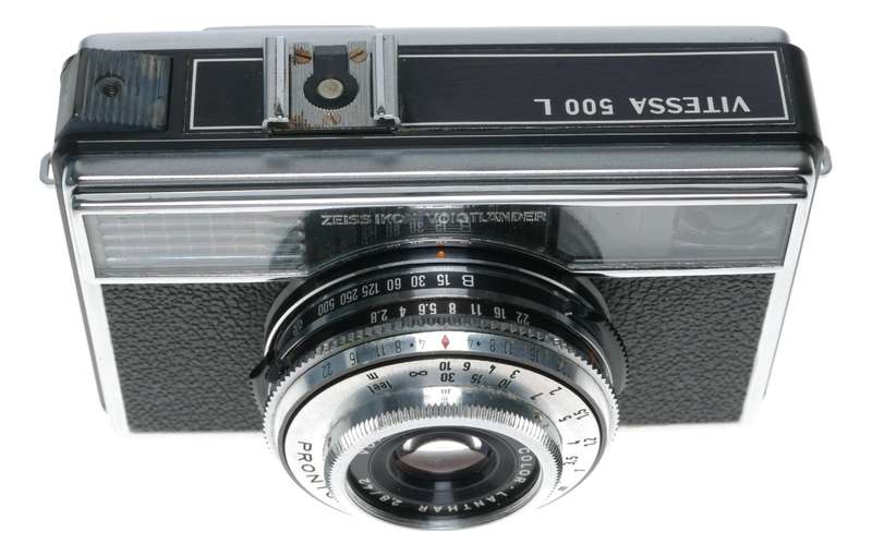 Zeiss Ikon Voigtlander Vitessa 500L Film Camera Color-Lanthar 1:2.8/42