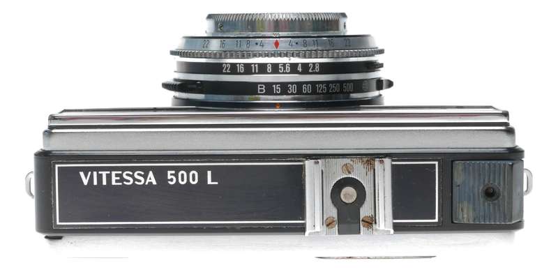Zeiss Ikon Voigtlander Vitessa 500L Film Camera Color-Lanthar 1:2.8/42