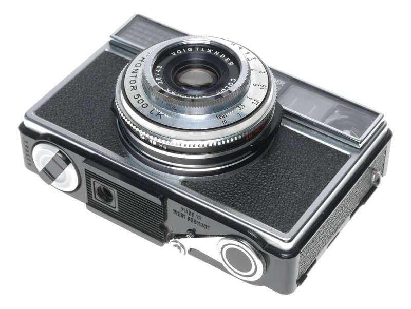 Zeiss Ikon Voigtlander Vitessa 500L Film Camera Color-Lanthar 1:2.8/42