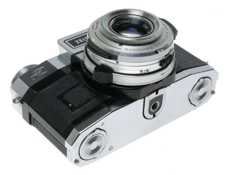 Zeiss Ikon Super BC 35mm SLR Film Camera Tessar 2.8/50 Ikoblitz Case