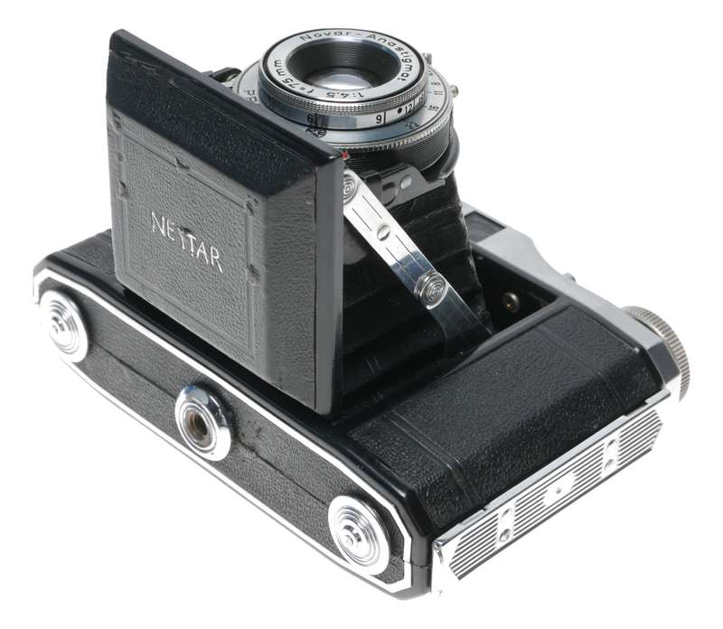 Zeiss Ikon Nettar 517/16 6x6 Folding Camera Novar 1:4.5 f=75mm