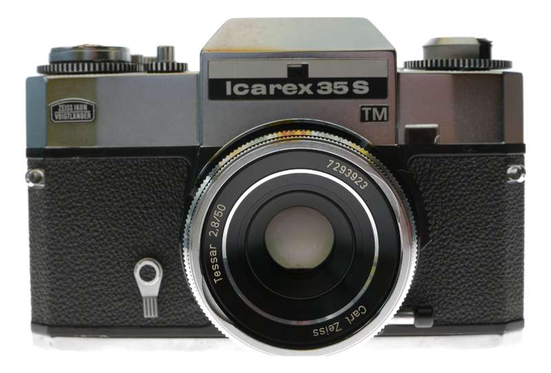 Zeiss Ikon Icarex 35 S TM SLR Film Camera M42 Tessar 2.8/50 in Case