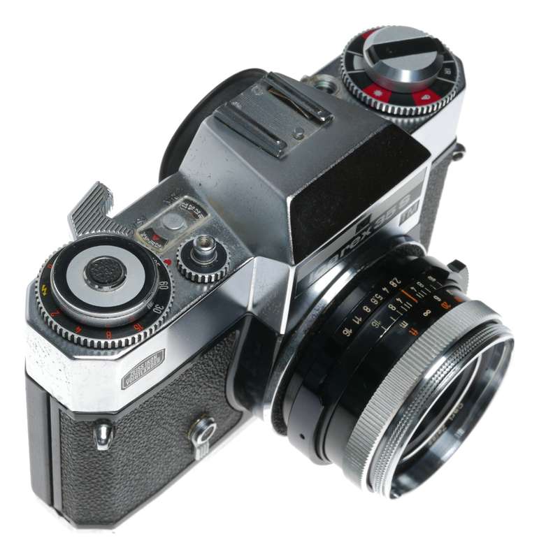 Zeiss Ikon Icarex 35 S TM SLR Film Camera M42 Tessar 2.8/50 in Case