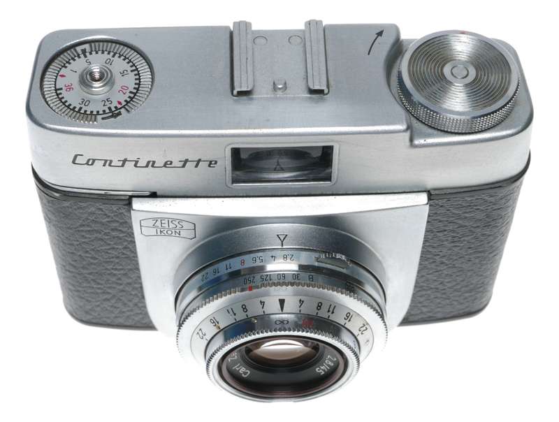 Zeiss Ikon Continette 35mm Film Viewfinder Camera Lucinar 2.8/45