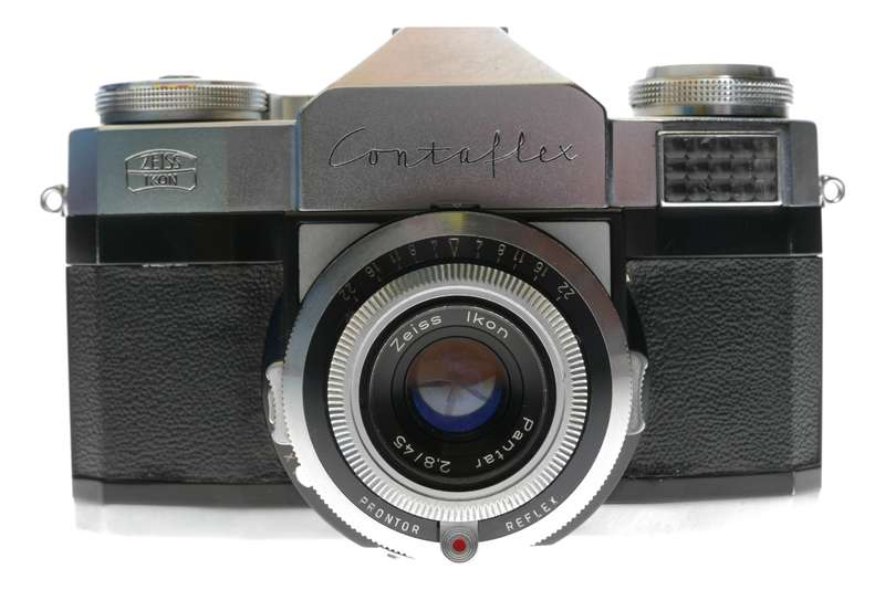 Zeiss Ikon Contaflex Prima 35mm Film SLR Camera Pantar 2.8/45