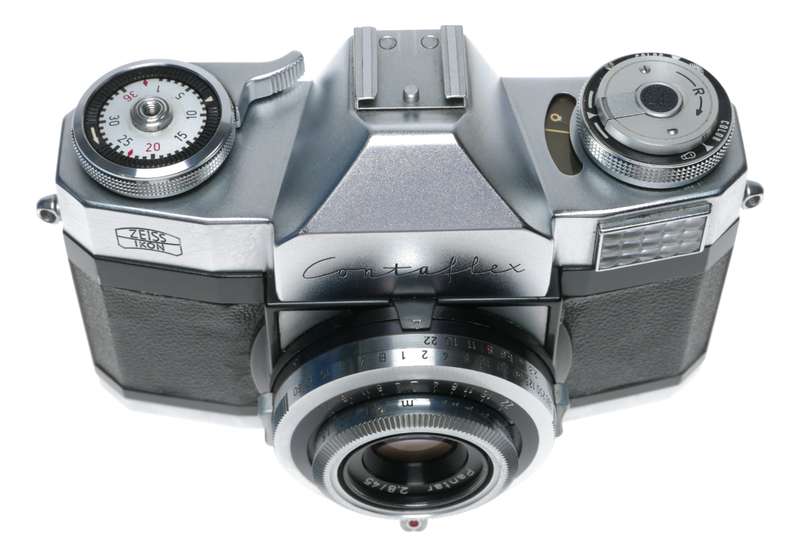 Zeiss Ikon Contaflex Prima 35mm Film SLR Camera Pantar 2.8/45