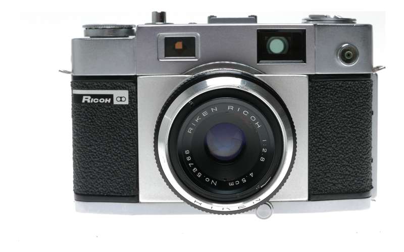Ricoh 300 35mm Film Rangefinder Camera Riken 2.8/4.5cm