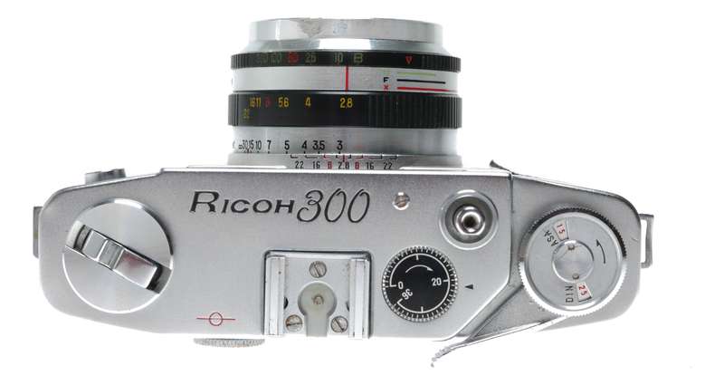 Ricoh 300 35mm Film Rangefinder Camera Riken 2.8/4.5cm