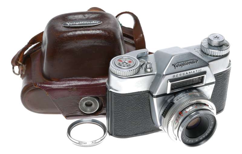 Voigtlander Bessamatic 35mm Film SLR Camera Color-Skopar X 1:2.8/50