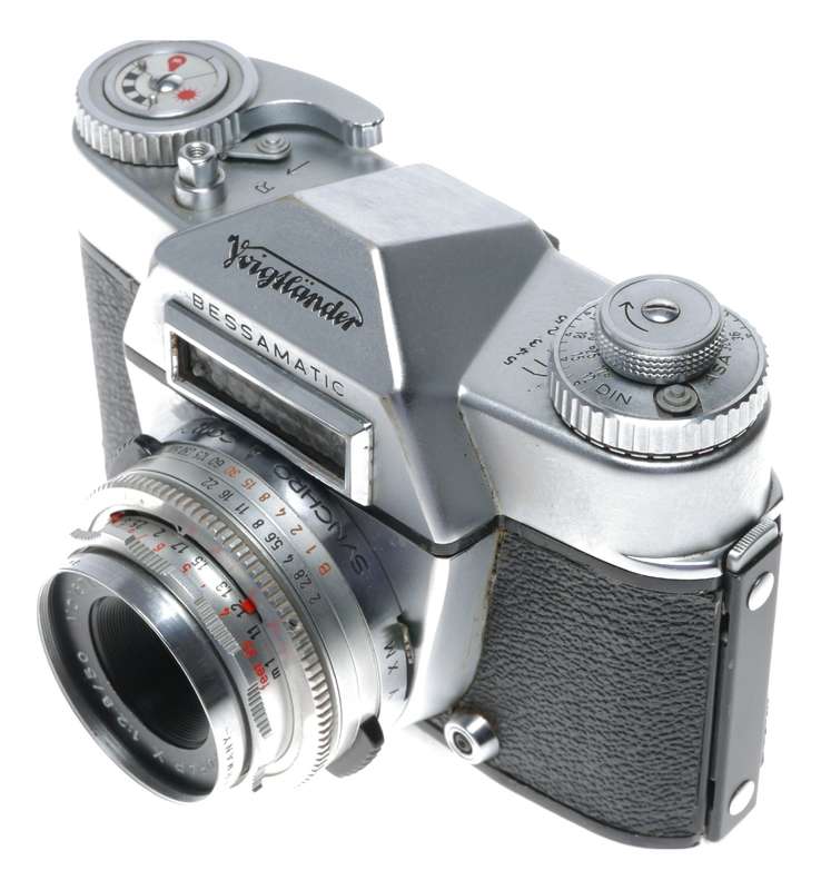 Voigtlander Bessamatic 35mm Film SLR Camera Color-Skopar X 1:2.8/50