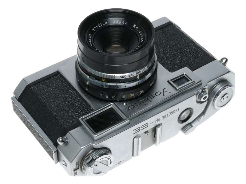 Yashica 35 Rangefinder Film Camera Yashinon 1:2.8 f=4.5cm Rare