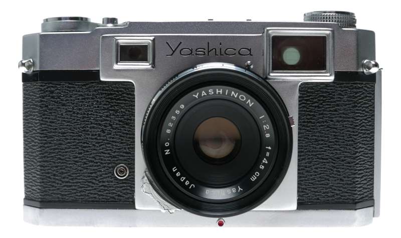 Yashica 35 Rangefinder Film Camera Yashinon 1:2.8 f=4.5cm Rare