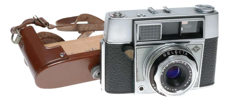 Agfa Selecta 35mm Film Automatic Camera Color Apotar 2.8/45